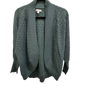 LC Lauren Conrad Textured Teal Cardigan